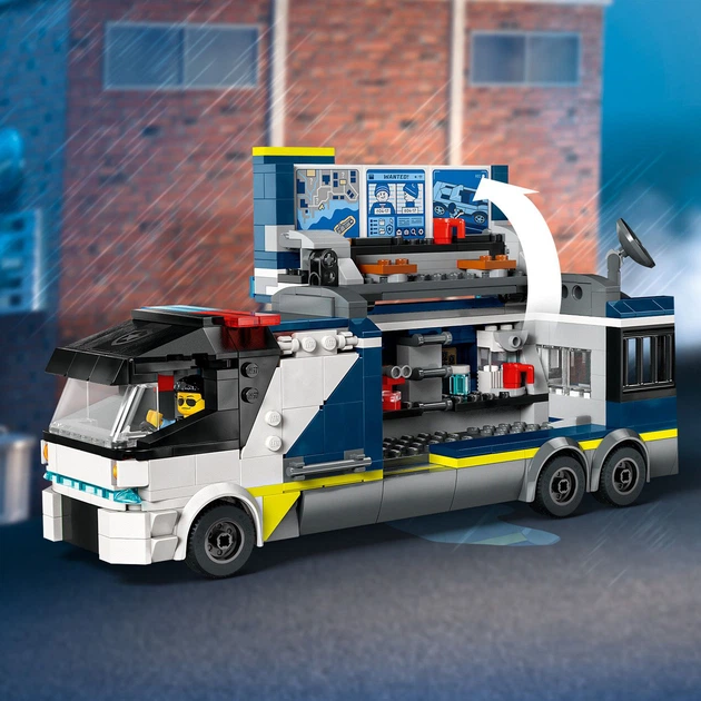 Конструктор LEGO City Пересувна поліцейська криміналістична лабораторія 674 деталей (60418) - зображення 8