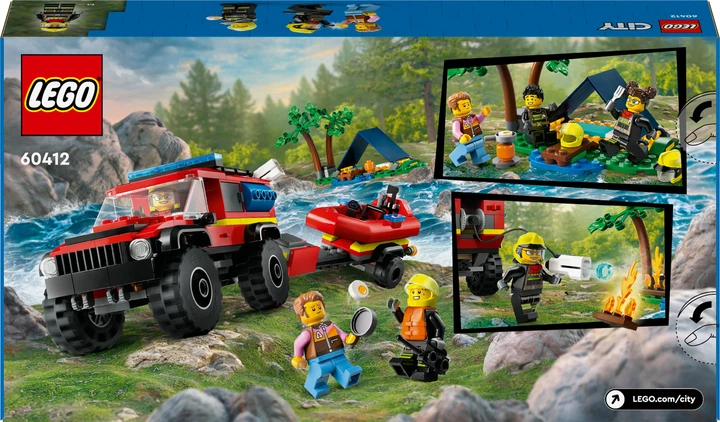 Конструктор LEGO City Пожежний позашляховик з рятувальним човном 301 деталей (60412) - зображення 2