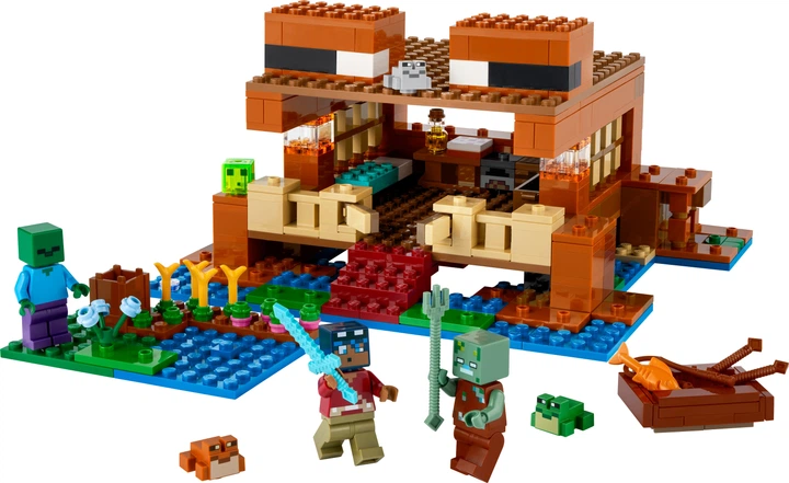 Zestaw klocków LEGO Minecraft Żabi domek 400 elementów (21256) - obraz 4