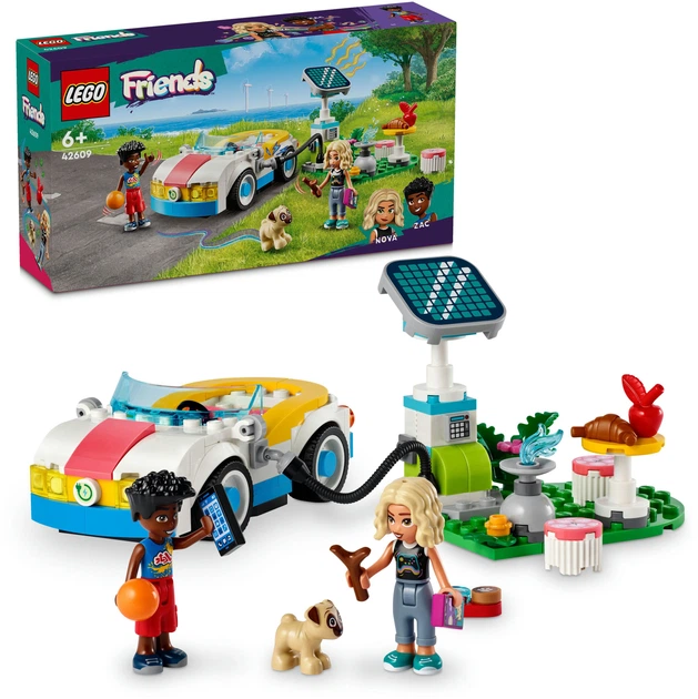 Конструктор LEGO Friends Електромобіль і зарядний пристрій 170 деталей (42609) - зображення 3
