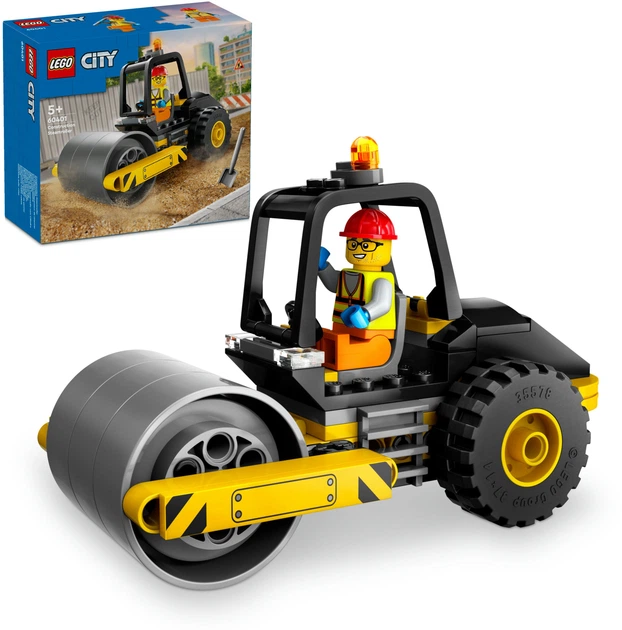 Конструктор LEGO City Будівельний паровий каток 78 деталей (60401) - зображення 3