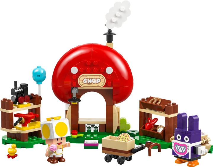 Zestaw klocków LEGO Super Mario Nabbit w sklepie Toada — zestaw rozszerzający 230 elementów (71429) - obraz 2