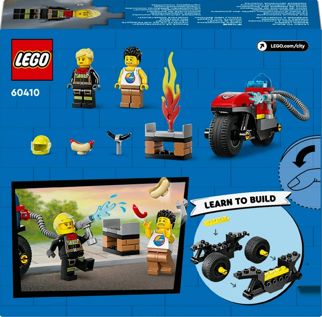 Zestaw klocków LEGO City Strażacki motocykl ratunkowy 57 elementów (60410) - obraz 2