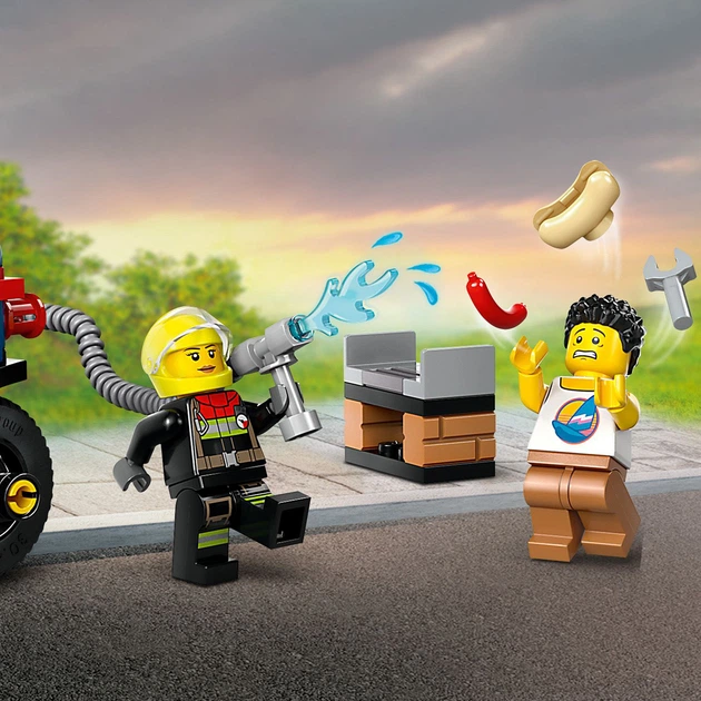 Zestaw klocków LEGO City Strażacki motocykl ratunkowy 57 elementów (60410) - obraz 10