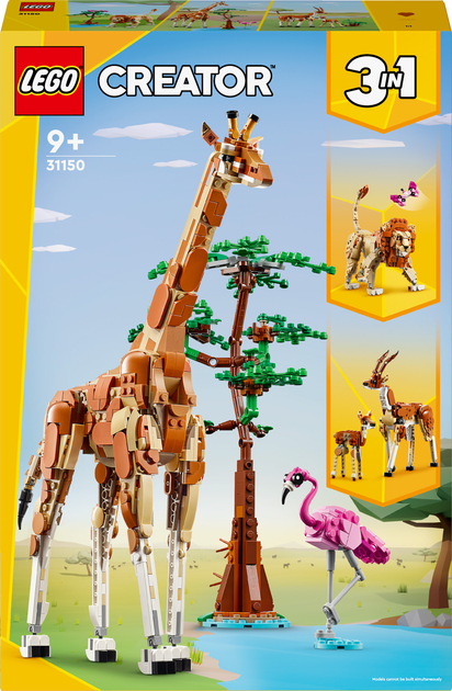 Конструктор LEGO Creator Дикі тварини сафарі 780 деталей (31150 ...