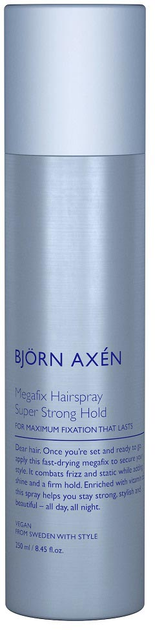 Lakier do włosów Björn Axén Megafix Hairspray utrwalający Super Strong Hold 250 ml (7350001708843) - obraz 1