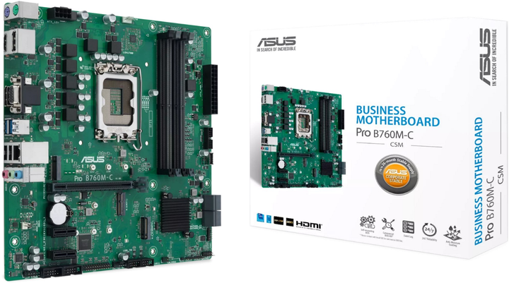 Материнська плата ASUS PRO B760M-C-CSM (s1700, Intel B760, PCI-Ex16) - зображення 5