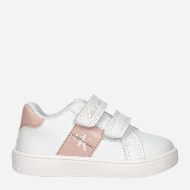 Дитячі кросівки для дівчинки Calvin Klein Jeans Low Cut Velcro Sneaker V1A9-80782-1355X134 28 Білі (8052578509562) - зображення 1