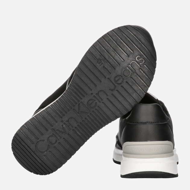 Buty sportowe chłopięce Calvin Klein Jeans Low Cut Lace-Up Sneaker V3X9-80892-1695999 35 Czarne (8052578526453) - obraz 5