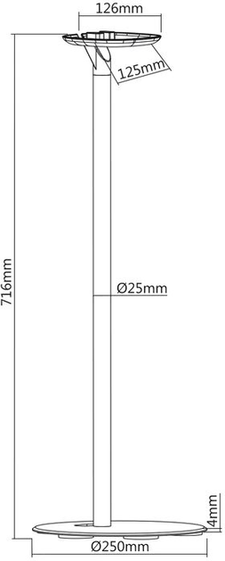 Stojak podłogowy na głośnik Maclean MC-841 for Sonos One Sonos Play Speaker (5902211113607) - obraz 5