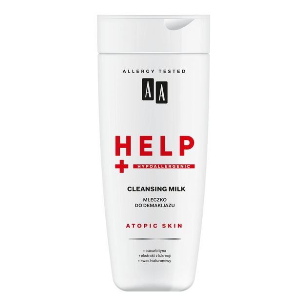 Mleczko do demakijażu AA Help Atopic Skin 200 ml (5900116022260) - obraz 1