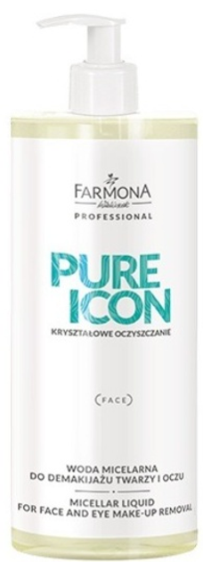 Міцелярна вода Farmona Professional Pure Icon для демакіяжу обличчя та очей 500 мл (5900117001035) - зображення 1