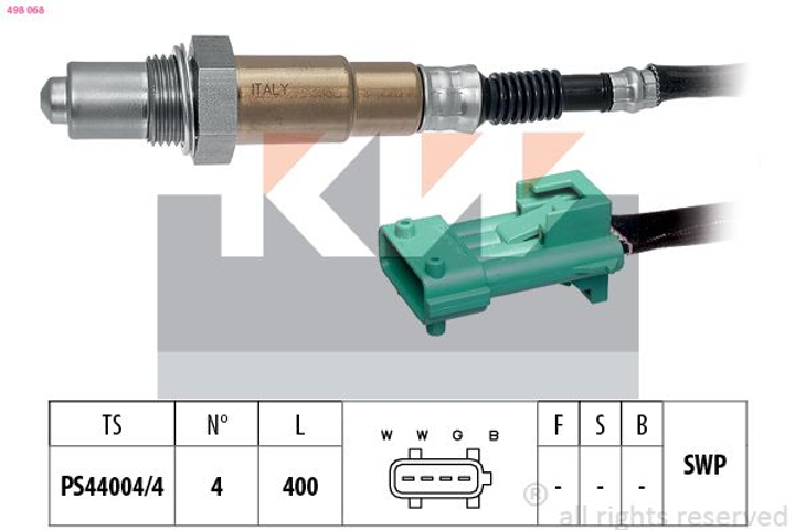 Кислородный датчик KW 498068 - изображение 1