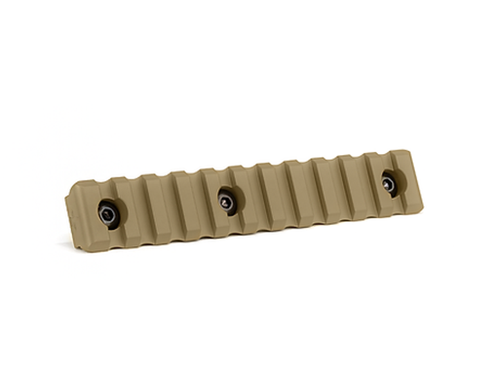 Планка Пикатинни КРУК CRC 9016 Coyote Tan на 11 слотов с креплением M-Lok - изображение 1