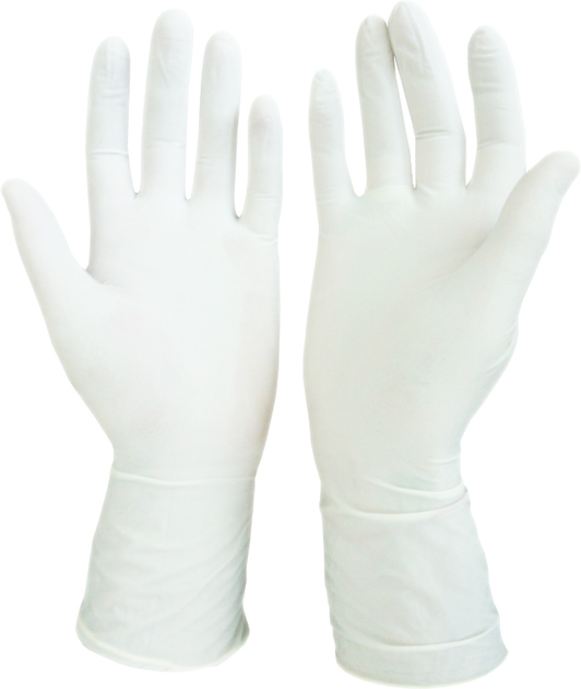 Перчатки хирургические латексные стерильные, текстурированные Medicom SafeTouch Clean Bi-Fold опудренные 50 пар № 8 (1133-E) - изображение 2