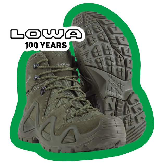 Черевики тактичні Lowa Zephyr GTX mid TF Ranger green (Темно-зеленый) UK 9.5/EU 44 - зображення 2