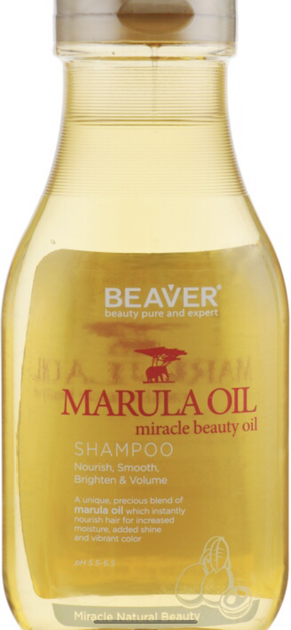 Живильний шампунь для сухого волосся з олією марули Beaver Shampoo Marula Oil 350 мл - Фото 1 Живильний шампунь для сухого волосся з олією марули Beaver Shampoo Marula Oil 350 мл - зображення 1