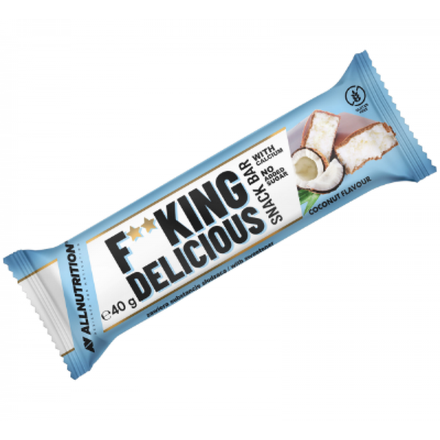 Fucking Delicious Snack Bar - 40g Coconut - Фото 1 Fucking Delicious Snack Bar - 40g Coconut - зображення 1