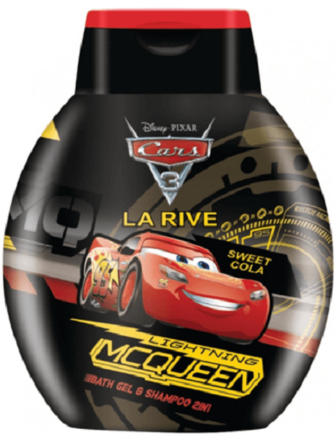 Szampon i żel pod prysznic 2 w 1 La Rive Disney Cars 250 ml (5901832065821) - obraz 1