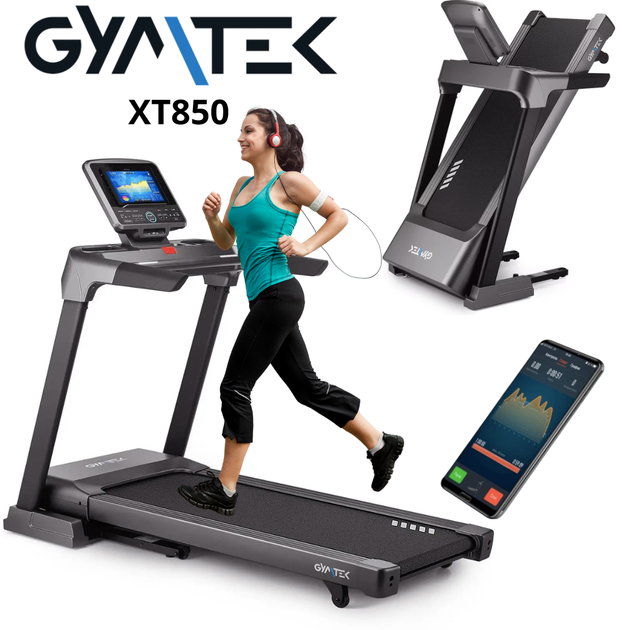 Беговая дорожка Gymtek XT580: Электрическая, Складная, Cloud Cushion, Автонаклон. До 14 км/ч, 130 кг - Фото 10 Беговая дорожка Gymtek XT580: Электрическая, Складная, Cloud Cushion, Автонаклон. До 14 км/ч, 130 кг - изображение 10