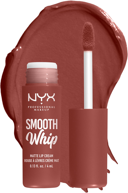 Рідка матова помада-крем для губ NYX Professional Makeup Smooth WHip 03 Latte Foam 4 мл (800897131067) - зображення 1