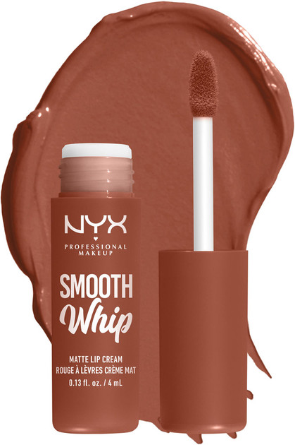 Рідка матова помада-крем для губ NYX Professional Makeup Smooth WHip 06 Faux Fur 4 мл (800897131098) - зображення 1