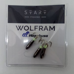 Блешня вольфр. Start Fishing Чортик із насічкою кр.№14 Black 3 мм 1 г 090-030-1 - зображення 2