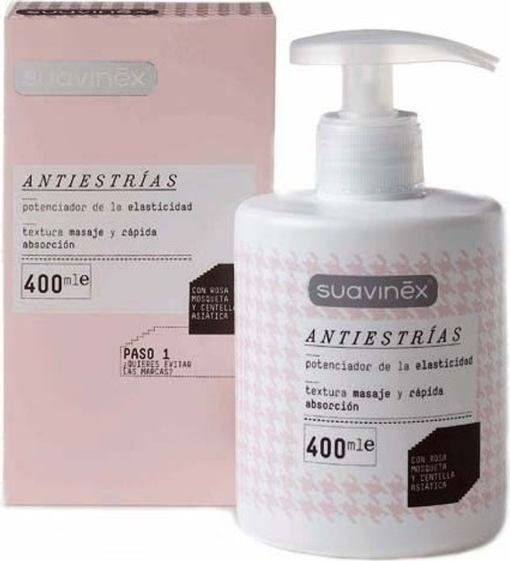 Крем від розтяжок Suavinex Suavinex Anti-Stretch Cream 400 мл (8426420006323) - зображення 1