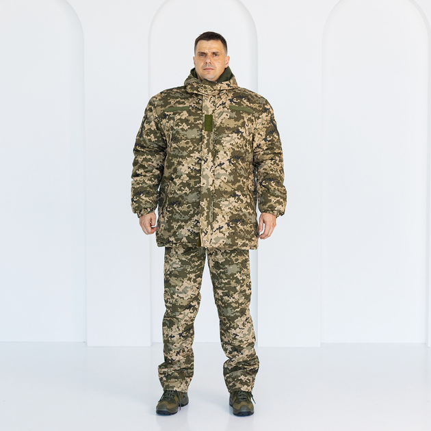 Бушлат Горка камуфляжный зимний Пиксель, мужская зимняя куртка с утяжкой 52 - изображение 2