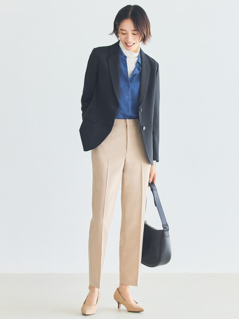 Пиджак удлиненный женский Uniqlo 904421143 L Черный (1159795166) 