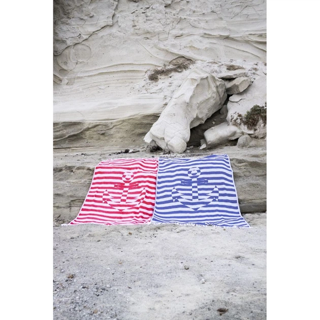 Полотенце Barine Pestemal - Undercover Anchor 95*175 Red красный - изображение 3
