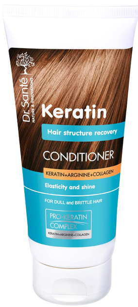 Odżywka Dr. Santé Keratin Conditioner odbudowująca do włosów matowych i łamliwych 200 ml (8588006035407) - obraz 1