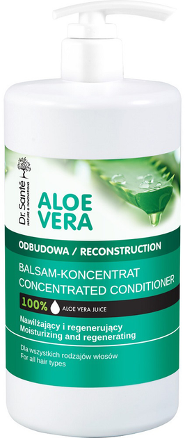 Кондиціонер для волосся Dr. Santé Aloe Vera Balm відновлювальний для всіх типів волосся 1000 мл (8588006038354) - зображення 1