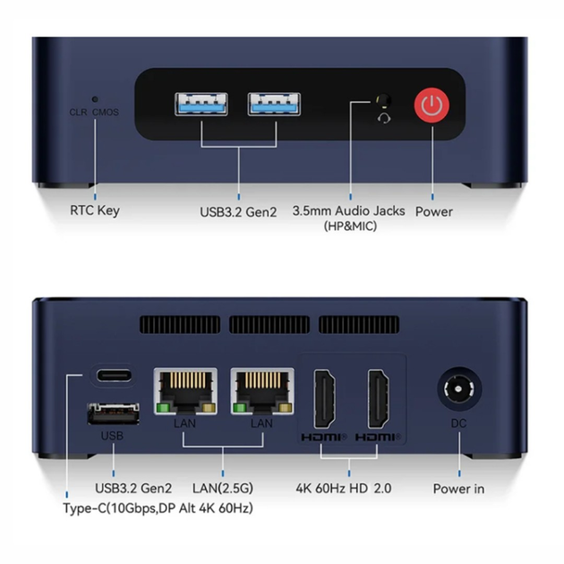 Міні комп'ютер Beelink EQ12 EQ12 Pro DDR5 Intel N100 (12th