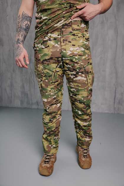 Чоловічі міцні штани «Kayman» мультикам із посиленими зонами та накладними кишенями 30-32 - зображення 1
