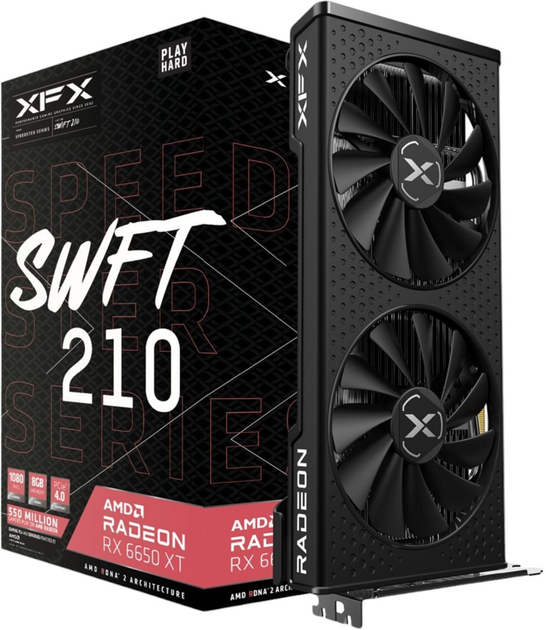 Karta graficzna XFX PCI-Ex Radeon RX 6650 XT Speedster SWFT 210 8GB GDDR6 (128bit) (2055/17500) (HDMI, 3 x DisplayPort) (RX-665X8DFDY) - obraz 4