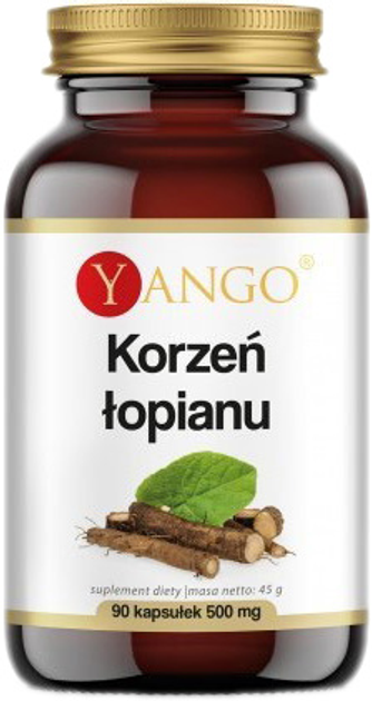 Suplement diety Yango Korzeń Łopianu 500 mg 90 kapsułek Odporność (5903796650303) - obraz 1