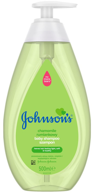 Szampon Johnson & Johnson Johnson's Baby rumiankowy dla dzieci 500 ml (3574669907620) - obraz 1
