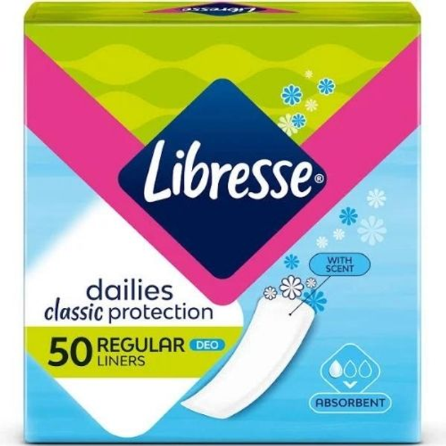 Щоденні прокладки Libresse Classic Protection Regular Deo 50 шт - зображення 1