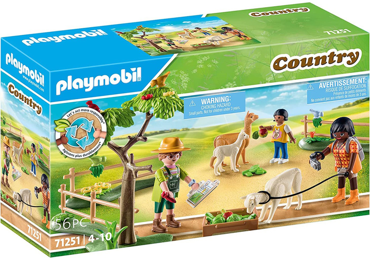 Zestaw figurek Playmobil Country Alpaca Hike (4008789712516) - obraz 1