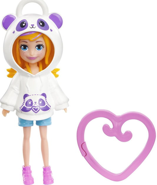 Figurka Mattel Polly Pocket Friend Clips Doll Panda 7.6 cm (0194735108602) - obraz 2