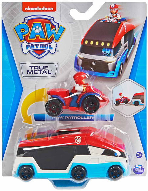 Zestaw figurek Spin Master Paw Patrol True Metal Paw Patroller Team Vehicle (0778988387184) - obraz 1