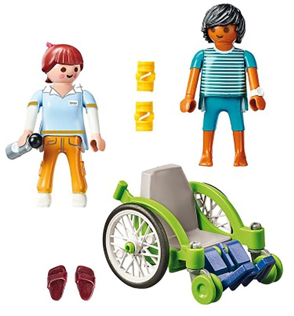 Zestaw figurek Playmobil Patient In A Wheelchair (4008789701930) - obraz 2
