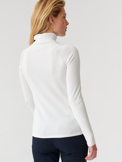 Sweter z golfem damski z wiskozy Tatuum NEKOKI T2318.090 XS Biały (5900142260698) - obraz 2