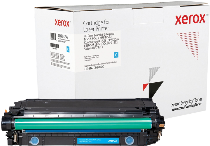 Toner cartridge Xerox Everyday do HP 508A Cyan (95205593792) - obraz 1