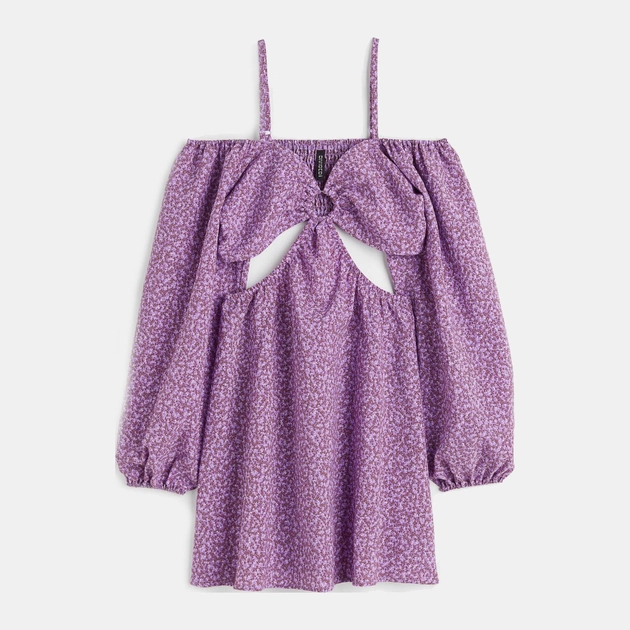 Акция на Плаття міні літнє жіноче H&M 1036208ral XS Фіолетове от Rozetka