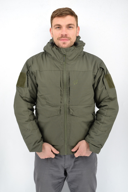 Зимова тактична куртка Eagle з підкладкою Omni-Heat та силіконовим утеплювачем Olive Green S - зображення 2
