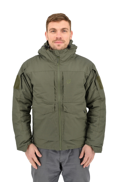 Зимова тактична куртка Eagle з підкладкою Omni-Heat та силіконовим утеплювачем Olive Green M - зображення 1
