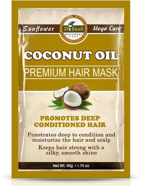 Маска для волосся Difeel Premium Deep Conditioning Hair Mask кондиціонування Coconut Oil 50 г (711716362626) - зображення 1