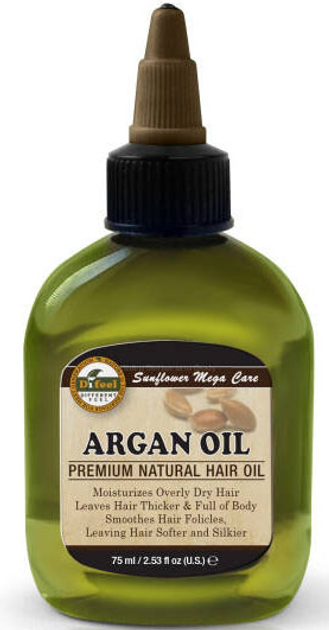Olejek Difeel Premium Natural Hair Argan Oil nawilżający arganowy do włosów 75 ml (711716145014) - obraz 1